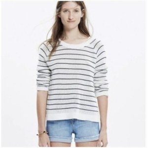 Madewell Dockline 100% cotton navy and white Breton Stripe Sweater - Size XS